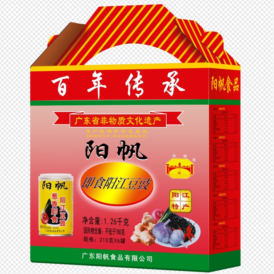 阳帆阳江豆豉1260克（易拉罐礼合）